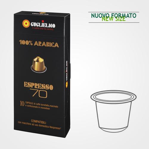 Kaffeekapseln Nespresso* kompatibel Oro 70 100 % Arabica 50 Kapseln