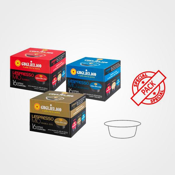 Capsules de café dans mon emballage de goût compatible 3 x 16 capsules