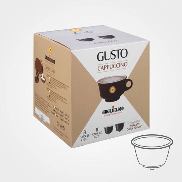 Nescafé Dolce Gusto Cappuccino kompatible Kaffeekapseln 16 Kapseln