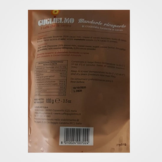 Guglielmo-Mandeln mit Schokoladenüberzug, 100 g